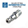 Primefit T/Automotive Style 6-Ball Coupler 1/4" x 1/4" Male Steel XTC1414MS6